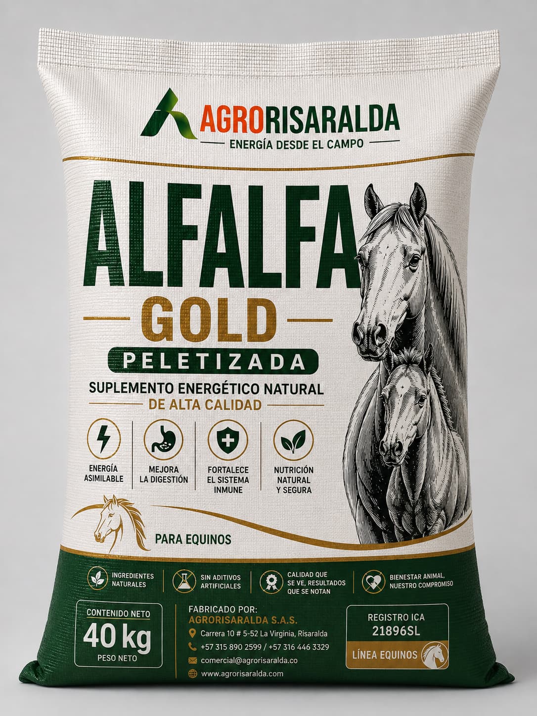 Alfalfa Gold Peletizada 40 kg